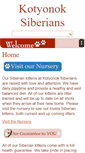 Mobile Screenshot of kotyonoksiberians.com