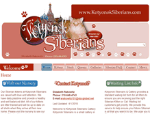 Tablet Screenshot of kotyonoksiberians.com